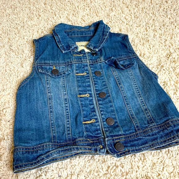 Girls Cherokee Denim Vest - Picture 2 of 3